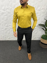 Cotton lycra fabric plain shirt